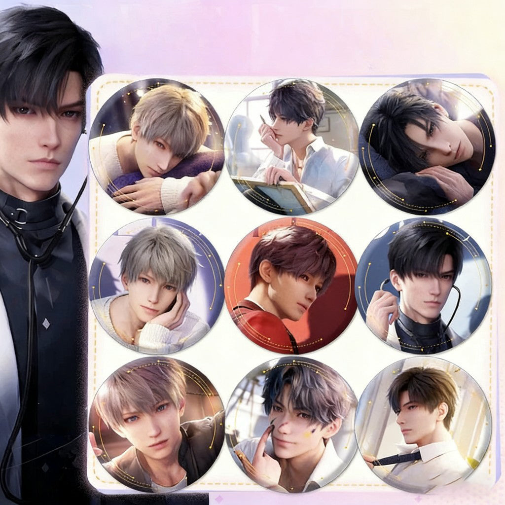 LaDS Badge Merchandise - Tinplate Star Fantasy Film Zayne, Rafayel, Xavier Game Merchandise - merrys