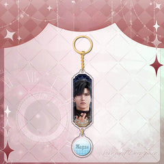 LaDS Sandwich Pendant - Golden Acrylic Round Charm Double-Sided High-Definition Game Anime Merchandise - merrys