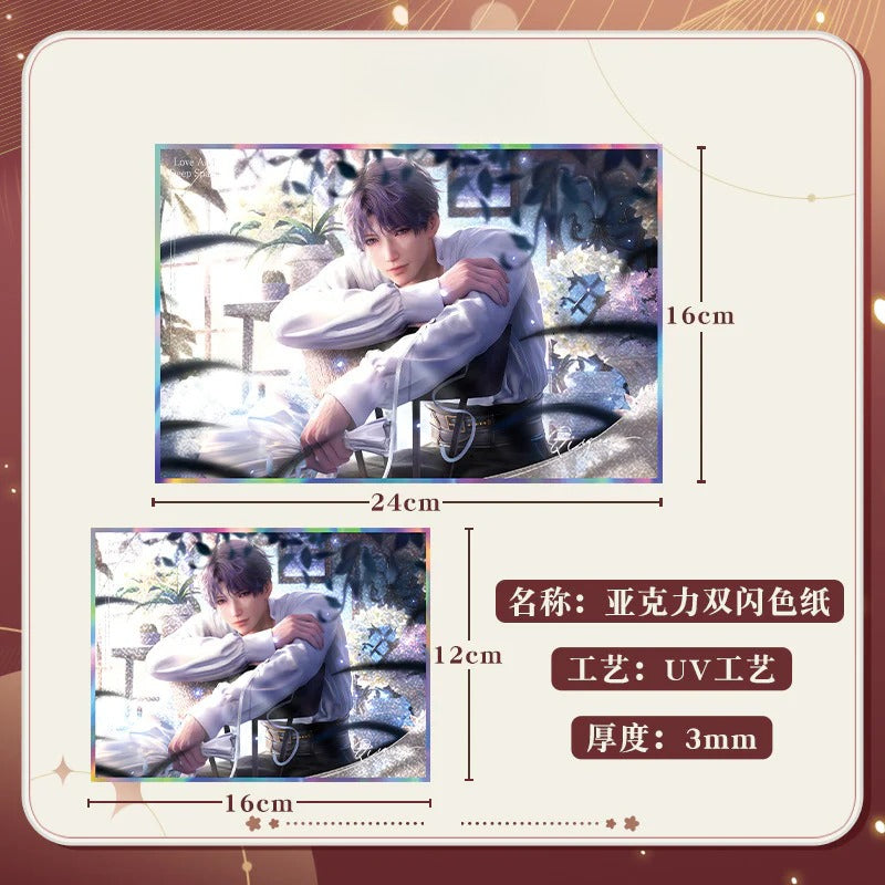 LaDS Co-branded with Mandy Acrylic Double Flash Art Card - High-Definition Printing Anime Merchandise - merrys