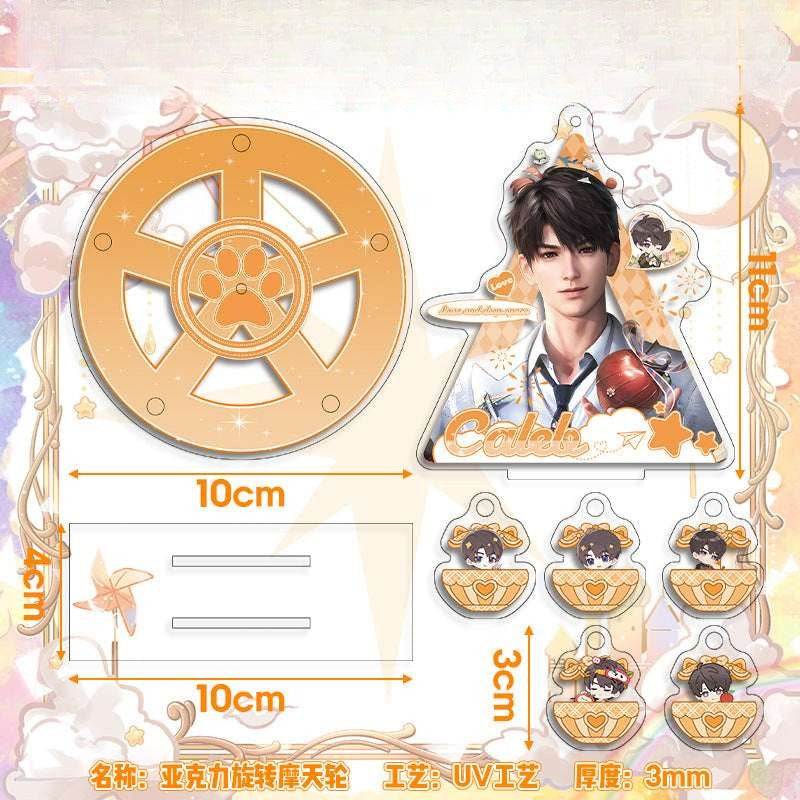 LaDS Ferris Wheel Decoration - Sylus, Rafayel Cartoon Creative Desktop Ornament, Easy to Install and Rotate - merrys