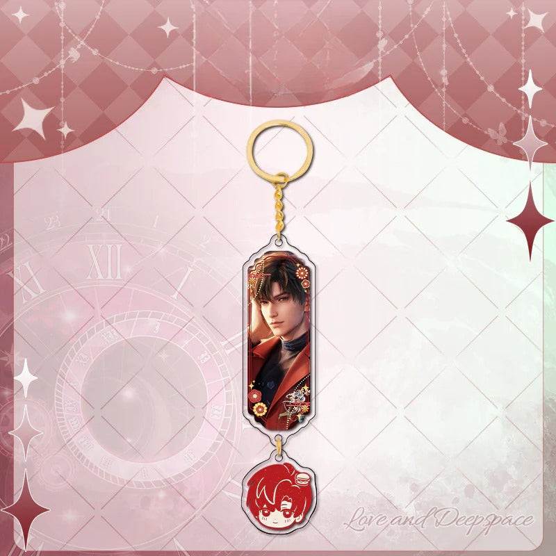 LaDS Sandwich Pendant - Golden Acrylic Round Charm Double-Sided High-Definition Game Anime Merchandise - merrys