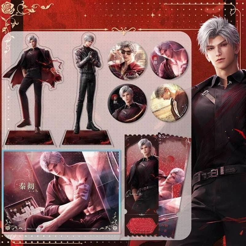 LaDS Sylus Dark Spot Leader - Acrylic Sandwich Standee, Double Flash Badge, Art Card, Quicksand Keychain - merrys