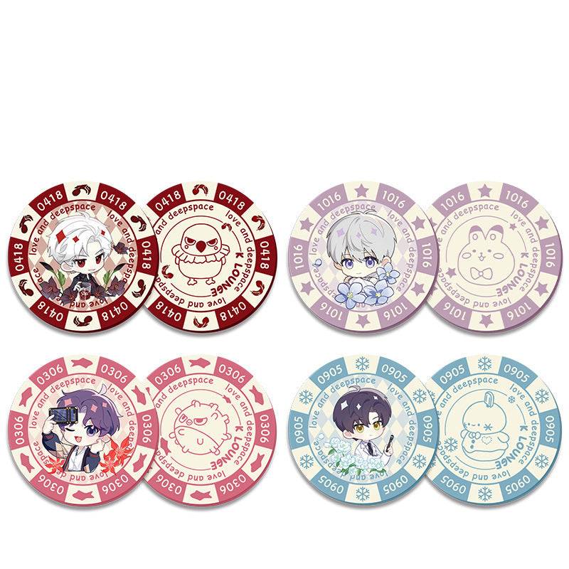 LaDS Acrylic Chip Coin - Sandwich Double-Sided High-Definition Pattern Anime Game Decorative Merchandise - merrys