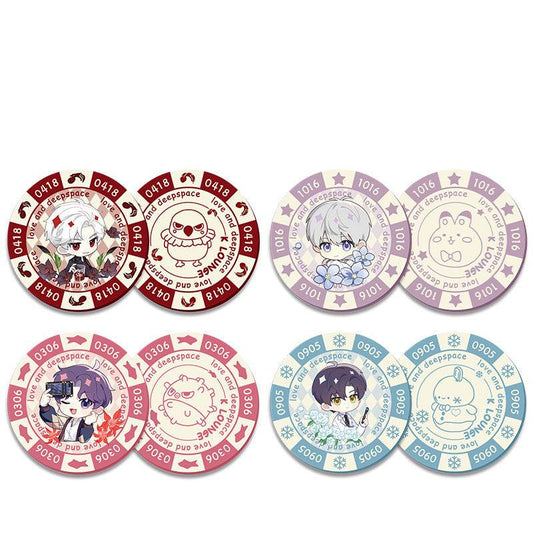 LaDS Acrylic Chip Coin - Sandwich Double-Sided High-Definition Pattern Anime Game Decorative Merchandise - merrys