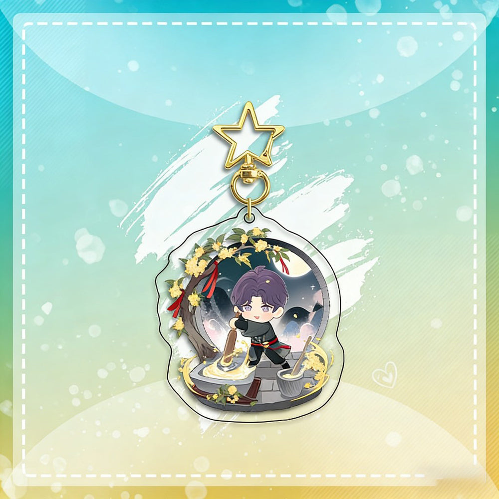 LaDS Chibi Keychain Star Buckle Charm - Rafayel, Xavier Merchandise - merrys