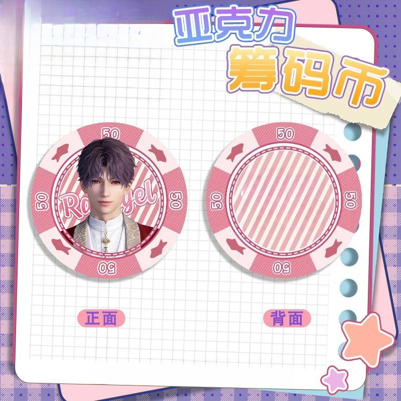 LaDS Acrylic Chip Coin 201-250 - Sandwich Double-Sided High-Definition Pattern Anime Game Merchandise - merrys