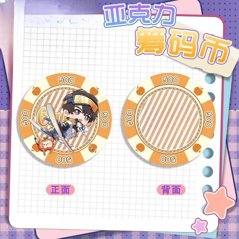 LaDS Acrylic Chip Coin 201-250 - Sandwich Double-Sided High-Definition Pattern Anime Game Merchandise - merrys