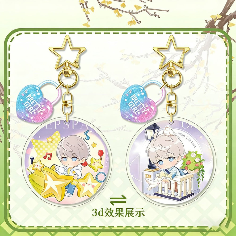 LaDS Lenticular Keychain - 3D Transformation Zayne, Rafayel, Xavier Game Anime Merchandise - merrys