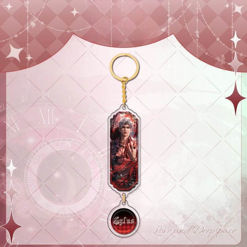 LaDS Sandwich Pendant - Golden Acrylic Round Charm Double-Sided High-Definition Game Anime Merchandise - merrys