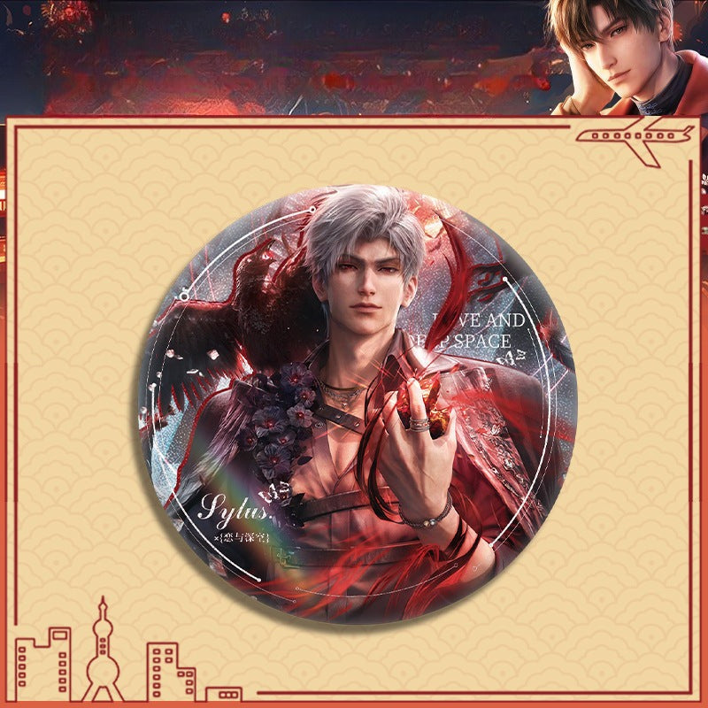 LaDS Double Flash Badge 143-196 - Diameter 75mm 58mm Tinplate Anime Merchandise - merrys