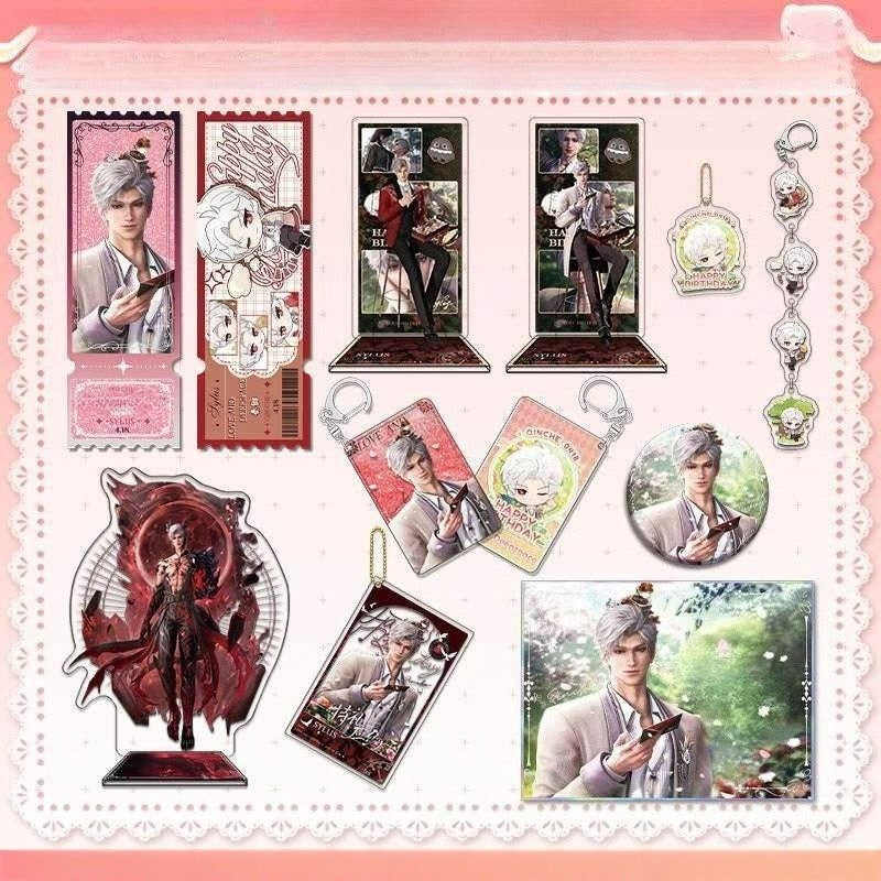 LaDS Sylus Birthday Where the Heart Dwells Series - Double Flash Badge, Standee Game Merchandise Gift - merrys