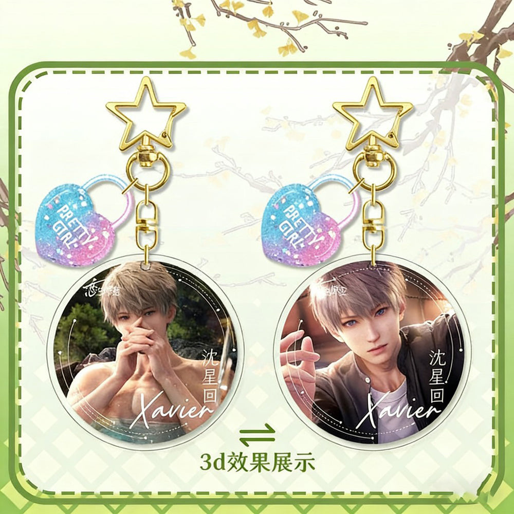 LaDS Lenticular Keychain - 3D Transformation Zayne, Rafayel, Xavier Game Anime Merchandise - merrys