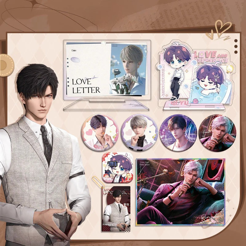 LaDS Co-branded with Mandy Combo Set - Double Flash Badge, Standee Anime Mobile Game Merchandise Gift Desktop Decoration - merrys