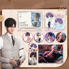 LaDS Co-branded with Mandy Combo Set - Double Flash Badge, Standee Anime Mobile Game Merchandise Gift Desktop Decoration - merrys