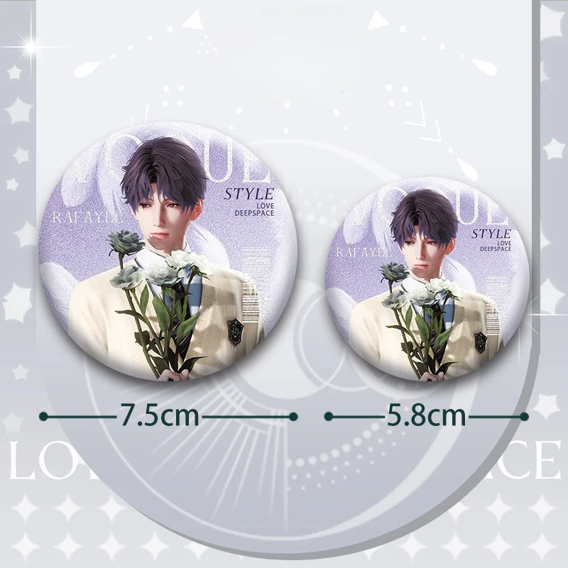 LaDS Double Flash Badge 131-134 - PET Material 75mm 58mm Tinplate Anime Merchandise - merrys