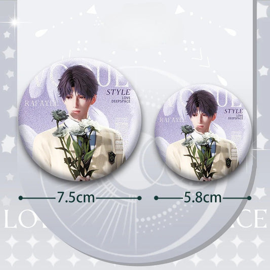 LaDS Double Flash Badge 131-134 - PET Material 75mm 58mm Tinplate Anime Merchandise - merrys