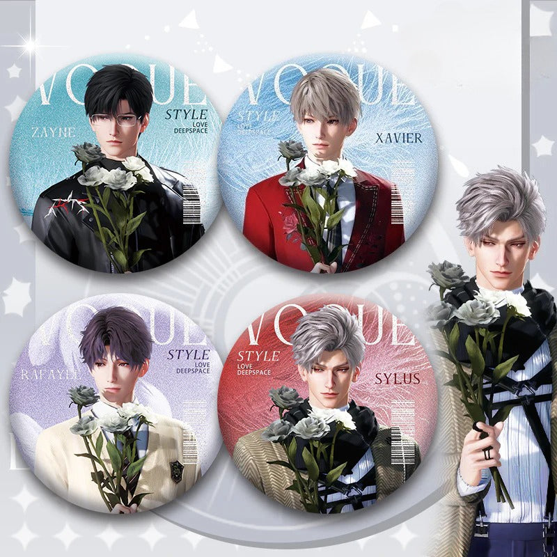 LaDS Double Flash Badge 131-134 - PET Material 75mm 58mm Tinplate Anime Merchandise - merrys