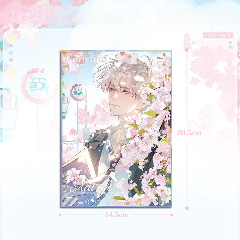 LaDS Original Four Seasons Movement Acrylic Art Card - Large Size 20.5*14.5cm Anime Merchandise - merrys