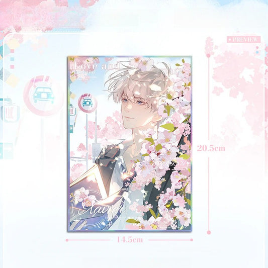 LaDS Original Four Seasons Movement Acrylic Art Card - Large Size 20.5*14.5cm Anime Merchandise - merrys