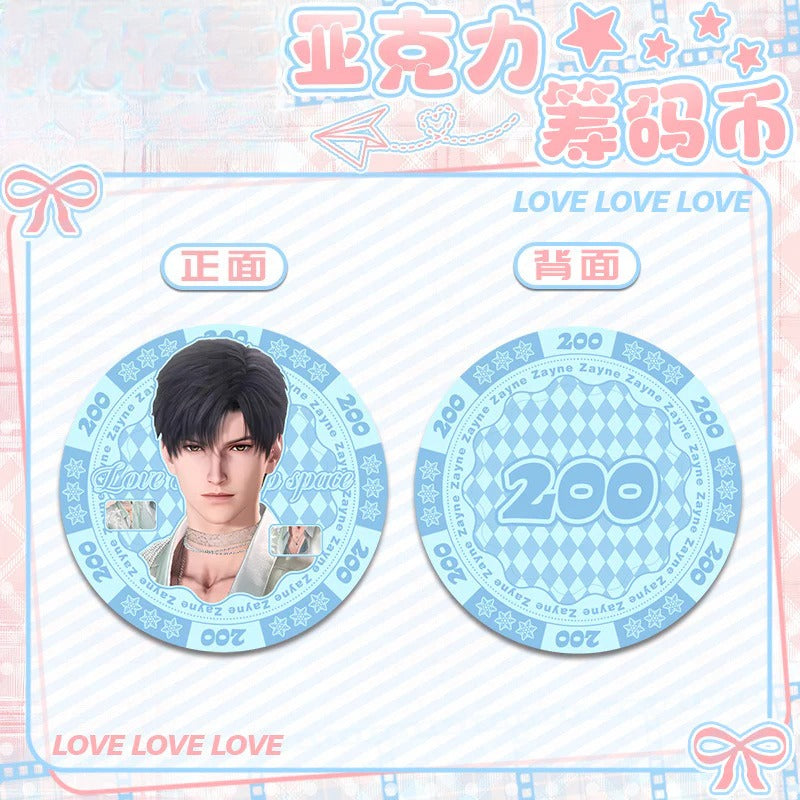LaDS Acrylic Chip Coin 201-250 - Sandwich Double-Sided High-Definition Pattern Anime Game Merchandise - merrys