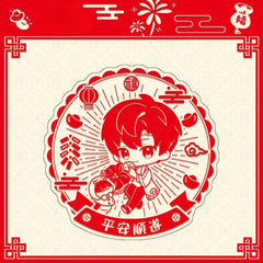 LaDS New Year Window Decal - Anime Game Acrylic Merchandise Creative New Year Gift - merrys