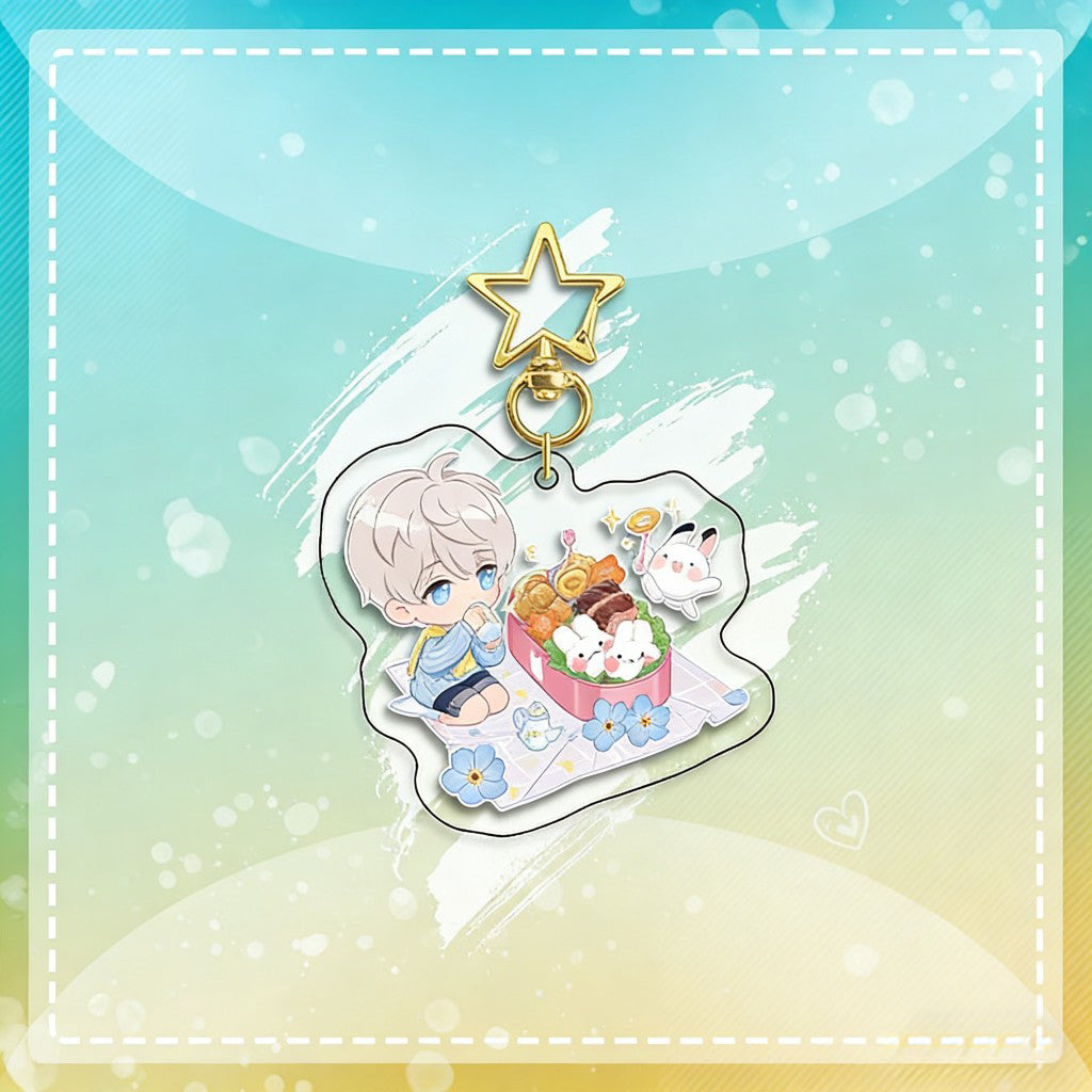 LaDS Chibi Keychain Star Buckle Charm - Rafayel, Xavier Merchandise - merrys