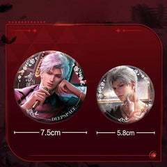 LaDS Sylus Double Flash Badge - All Characters 75mm 58mm Tinplate Anime Merchandise - merrys