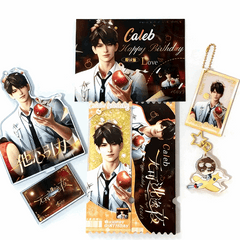 LaDS Caleb Birthday Series Set - Double Flash Badge, Standee Anime Game Acrylic Merchandise - merrys