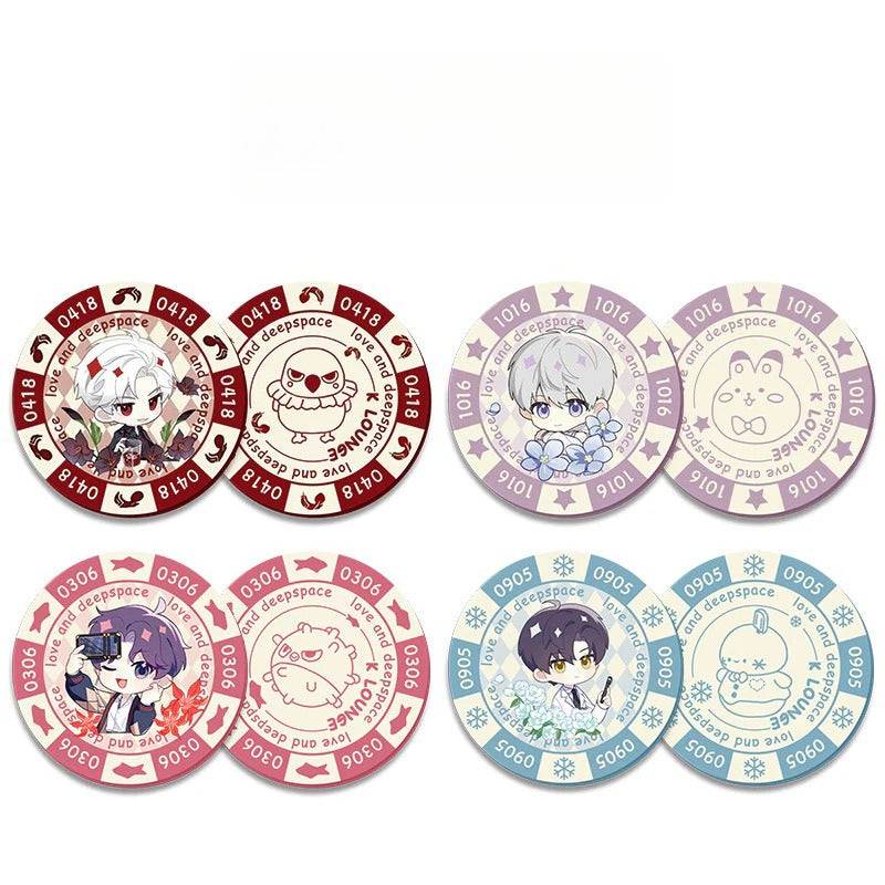 LaDS Acrylic Chip Coin - Sandwich Double-Sided High-Definition Pattern Anime Game Decorative Merchandise - merrys