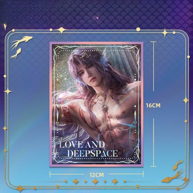 LaDS Rafayel Lemuria Sea God Series - Acrylic Sandwich Standee, Art Card, Quicksand Keychain - merrys