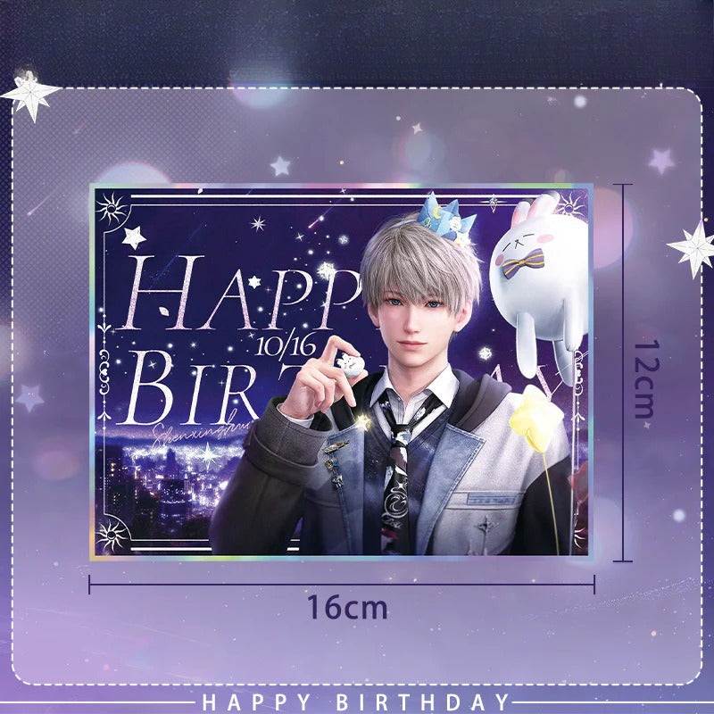 Xavier 2025 Birthday Series Merchandise - Combo Set of Sandwich Standee, Double Flash Badge, Art Card, Keychain - merrys