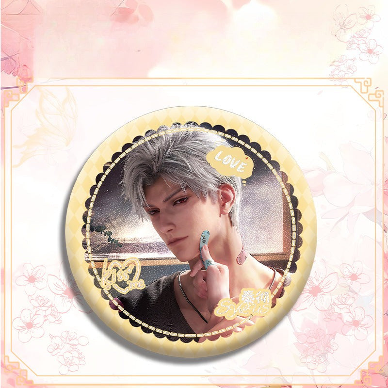 LaDS Double Flash Badge 143-196 - Diameter 75mm 58mm Tinplate Anime Merchandise - merrys