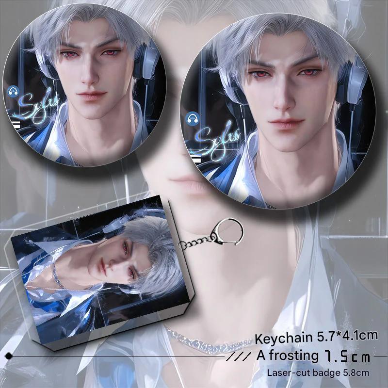 Artist-Authorized Lads Sylus 6-Piece Set - Keychains, Badges & Holographic Laser Tickets