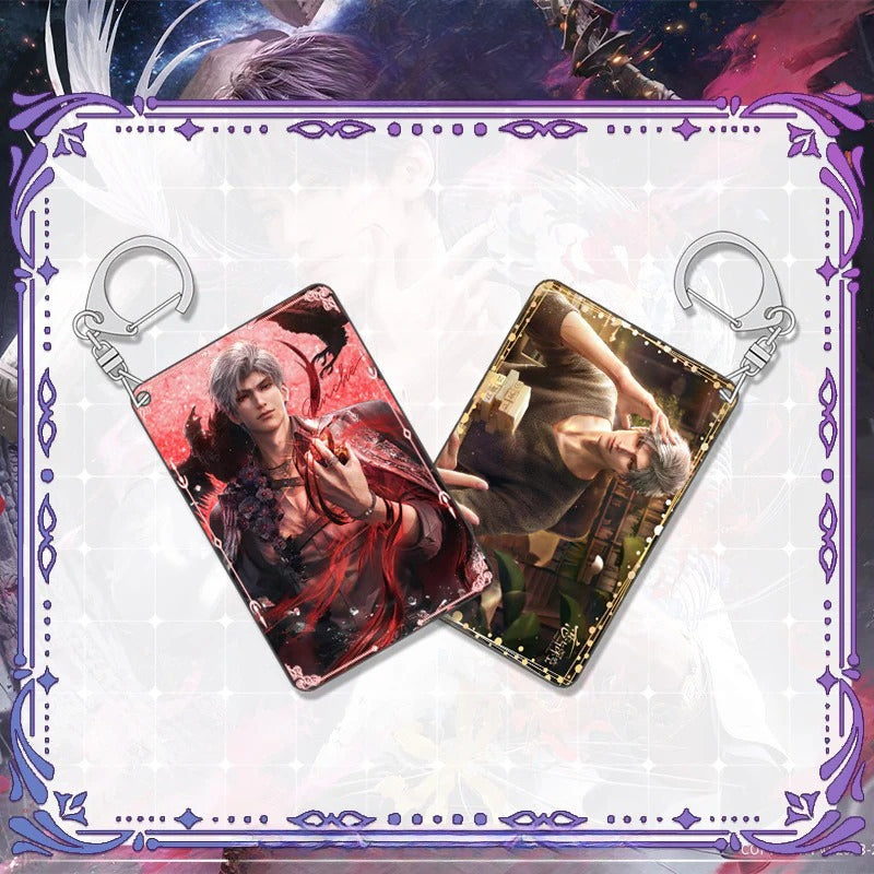 LaDS Shaker Mahjong Charm Keychain - Zayne, Rafayel, Xavier Anime Merch - merrys