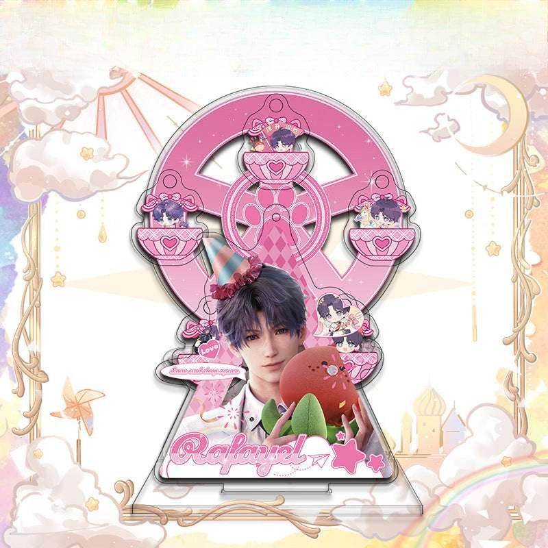 LaDS Ferris Wheel Decoration - Sylus, Rafayel Cartoon Creative Desktop Ornament, Easy to Install and Rotate - merrys