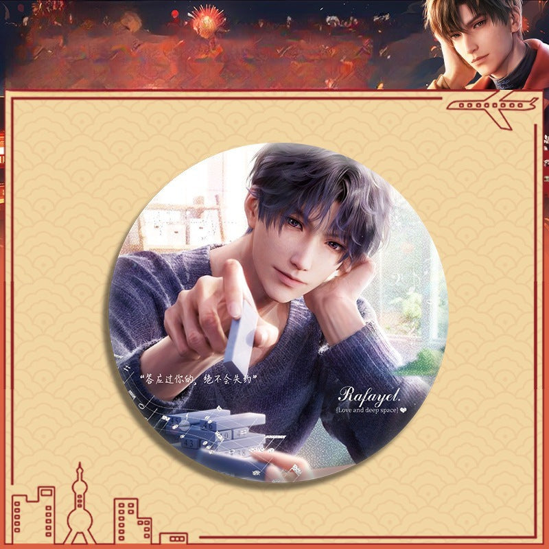 LaDS Double Flash Badge 143-196 - Diameter 75mm 58mm Tinplate Anime Merchandise - merrys