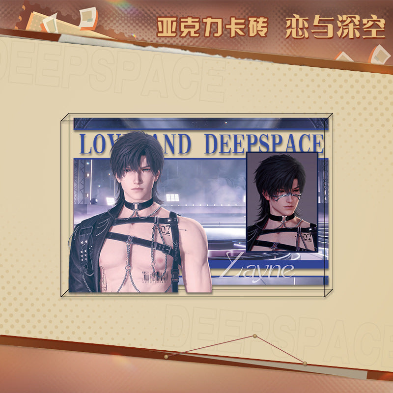 LaDS New Acrylic Card Brick - High-Definition Printing Double-Sided Pattern Doujin Anime Desktop Decoration - merrys