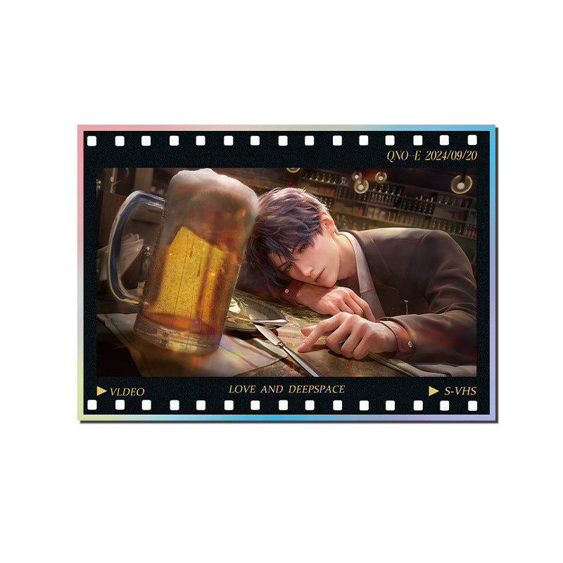 Love and DeepSpace Acrylic Art Card 38-52 - Large Size 20.5*14.5cm with Holographic Edge Anime Game Merchandise