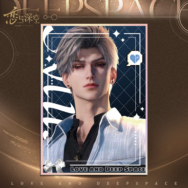 Love and DeepSpace Acrylic Art Card 1-115 - Large Size 20.5*14.5cm with Holographic Edge Anime Game Merchandise