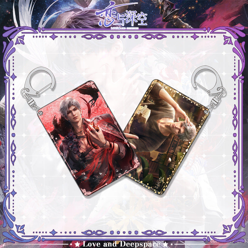 LaDS Shaker Mahjong Charm Keychain - Zayne, Rafayel, Xavier Anime Merch - merrys