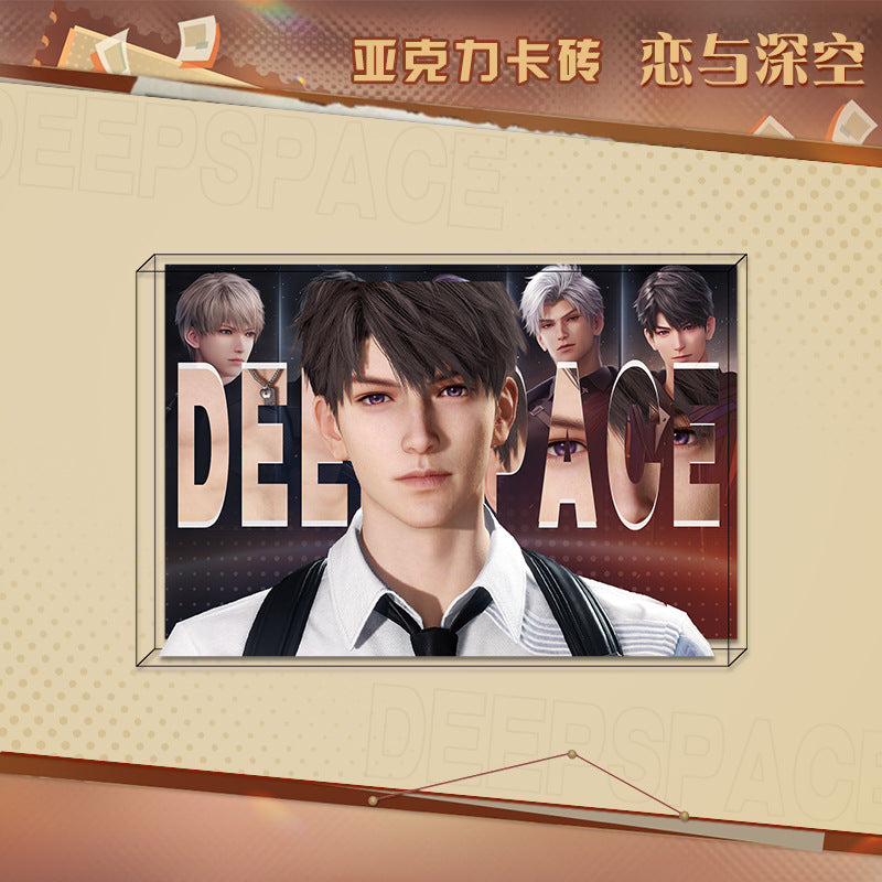 LaDS New Acrylic Card Brick - High-Definition Printing Double-Sided Pattern Doujin Anime Desktop Decoration - merrys