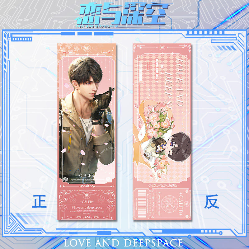 Love and DeepSpace Reverse Holographic Ticket High-Definition Printing Zayne, Xavier, Rafayel Merchandise