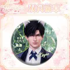 LaDS Double Flash Badge 127-154 - Diameter 75mm 58mm Tinplate Anime Game Merchandise - merrys