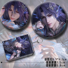 Artist-Authorized Lads Rafayel 6-Piece Set - Holographic Laser Tickets & Keychains