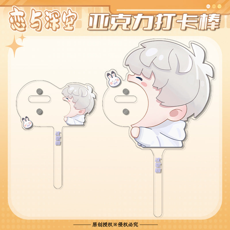 LaDS Original Badge Acrylic Check-in Stick - Badge Holder Display Set Ita Bag Decoration Anime Merchandise - merrys