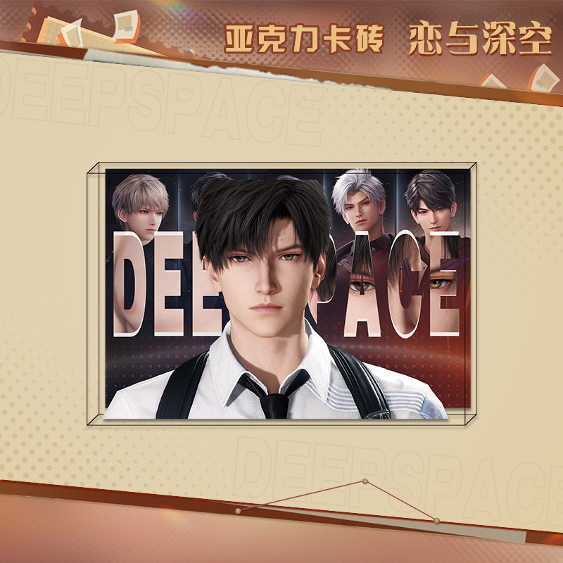 LaDS New Acrylic Card Brick - High-Definition Printing Double-Sided Pattern Doujin Anime Desktop Decoration - merrys