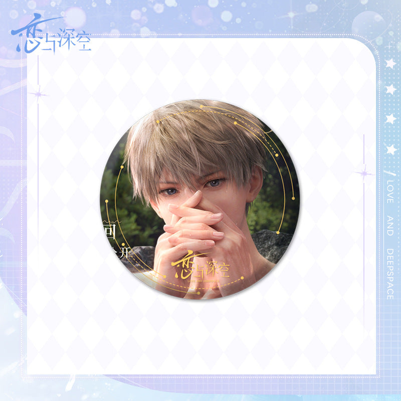 Love and DeepSpace Badge Merchandise - Tinplate Star Fantasy Film Zayne, Rafayel, Xavier Game Merchandise