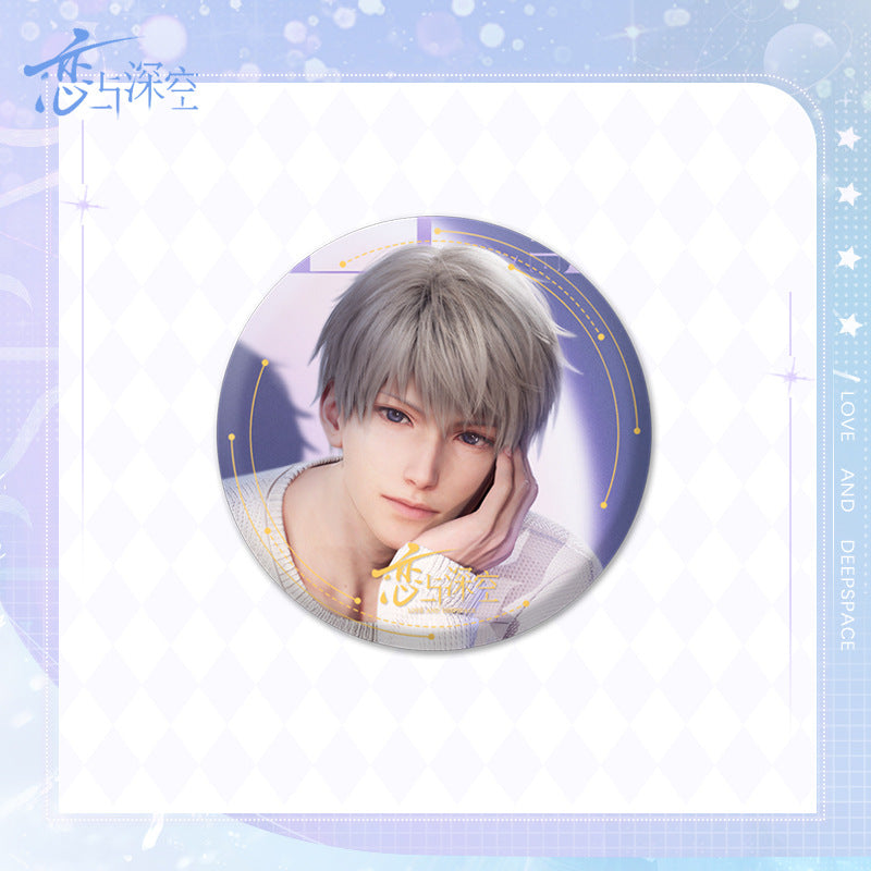 Love and DeepSpace Badge Merchandise - Tinplate Star Fantasy Film Zayne, Rafayel, Xavier Game Merchandise