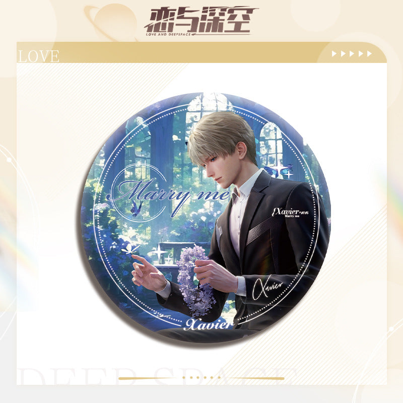 LaDS Double Flash Badge 81-105 - All Characters 75mm 58mm Tinplate Game Merchandise - merrys