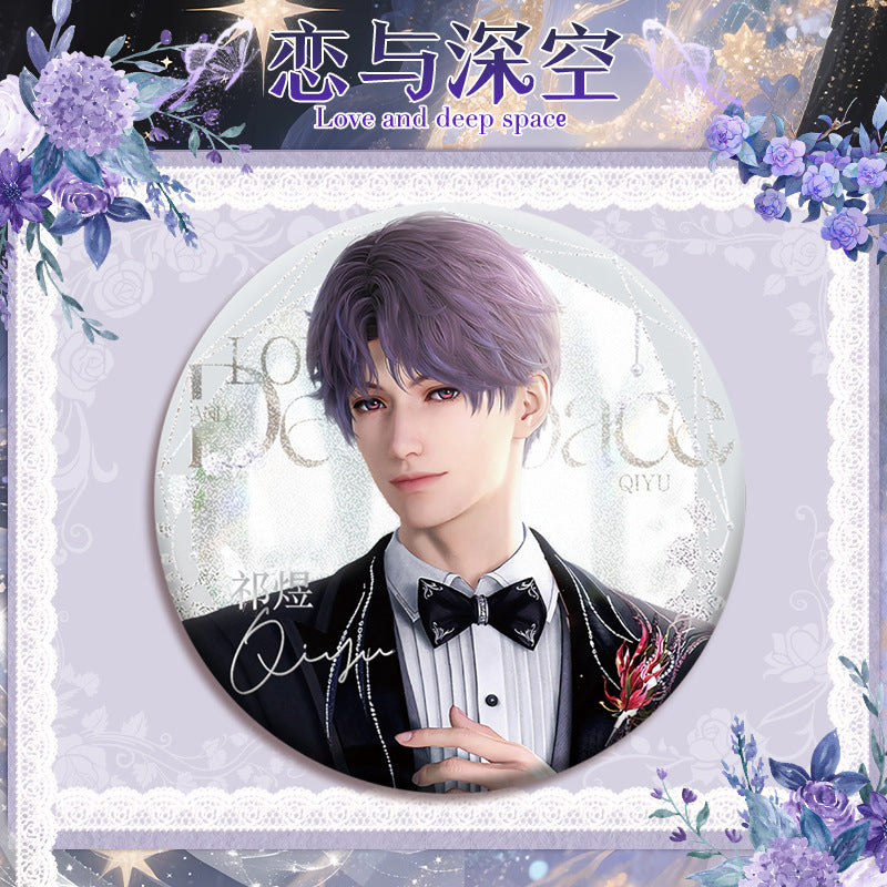 Love and DeepSpace 16cm Cup Noodle Badge Series - Double Flash Anime Badge, PET Material